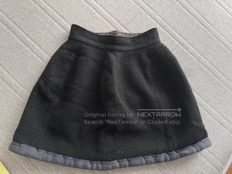 Vivienne Westwood Wool Bell Skirt Six Panel Natural Drap