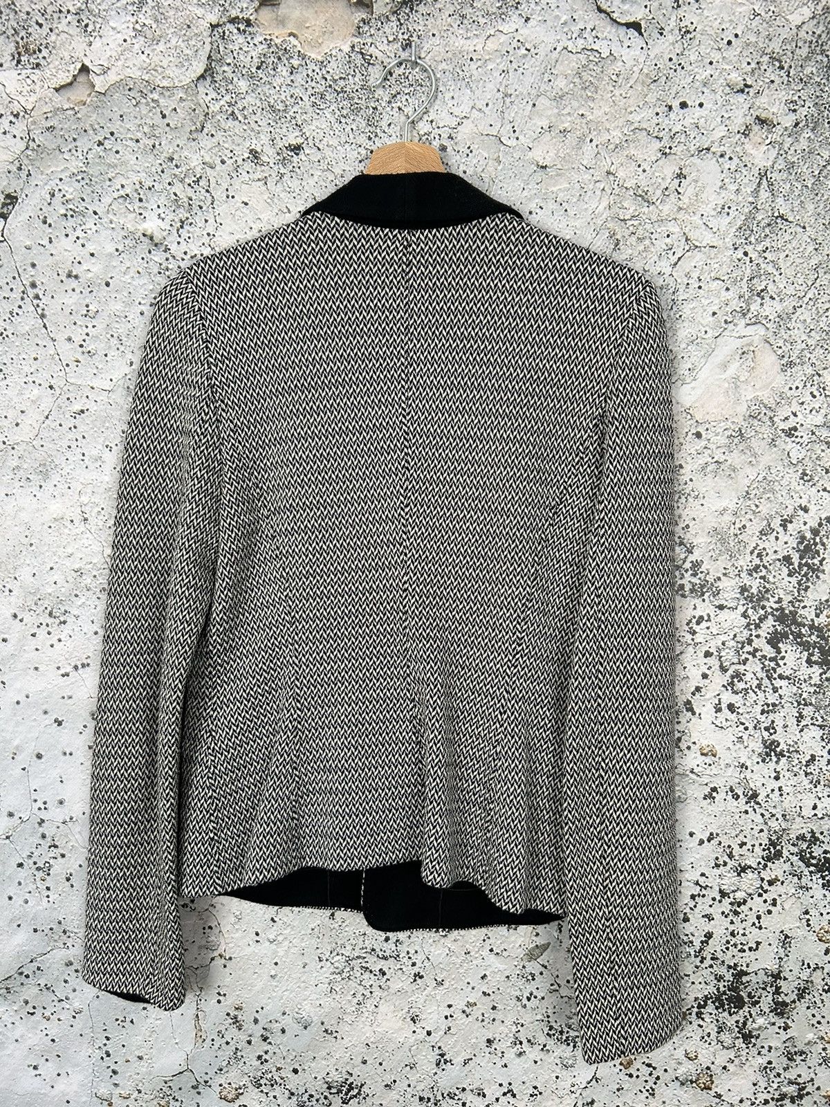 Armani Collezioni Armani Callezioni 44 Black Grey Blazer Designer Luxury Size XL / US 12-14 / IT 48-50 - 4 Thumbnail