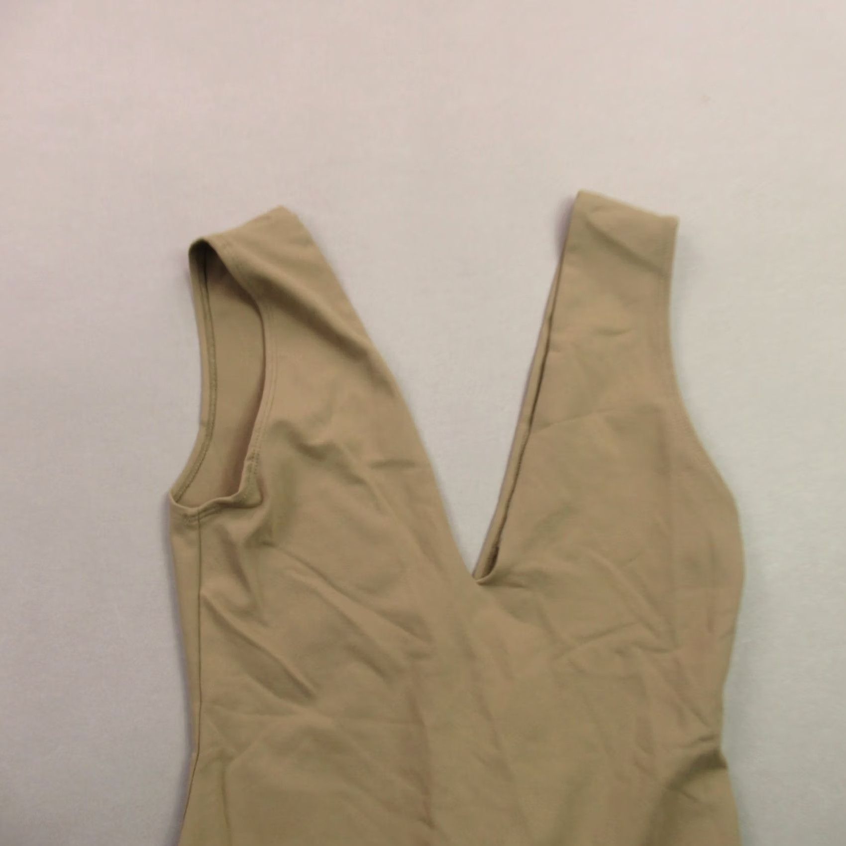 Free People Free People Womens Small Sleeveless Lightweight V Neck One Piece Beige Size ONE SIZE - 3 Thumbnail