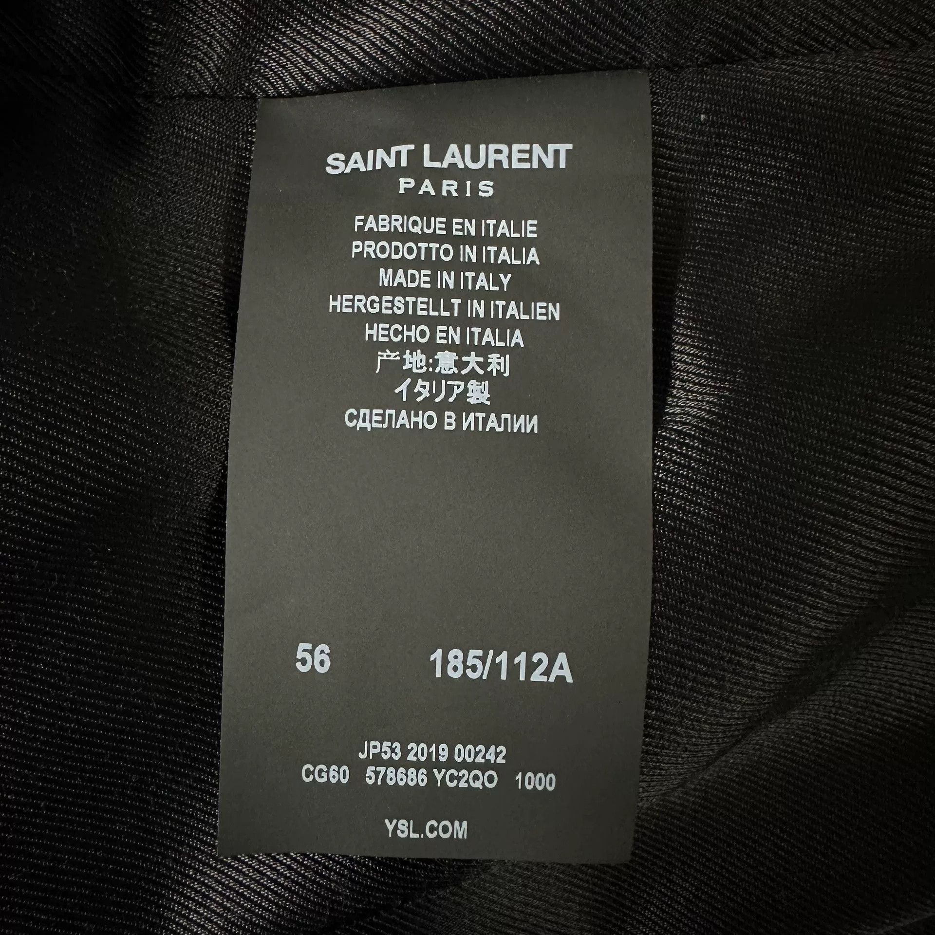 Saint Laurent Paris Saint Laurent L01 Leather Jacket Size US XL / EU 56 / 4 - 6 Thumbnail