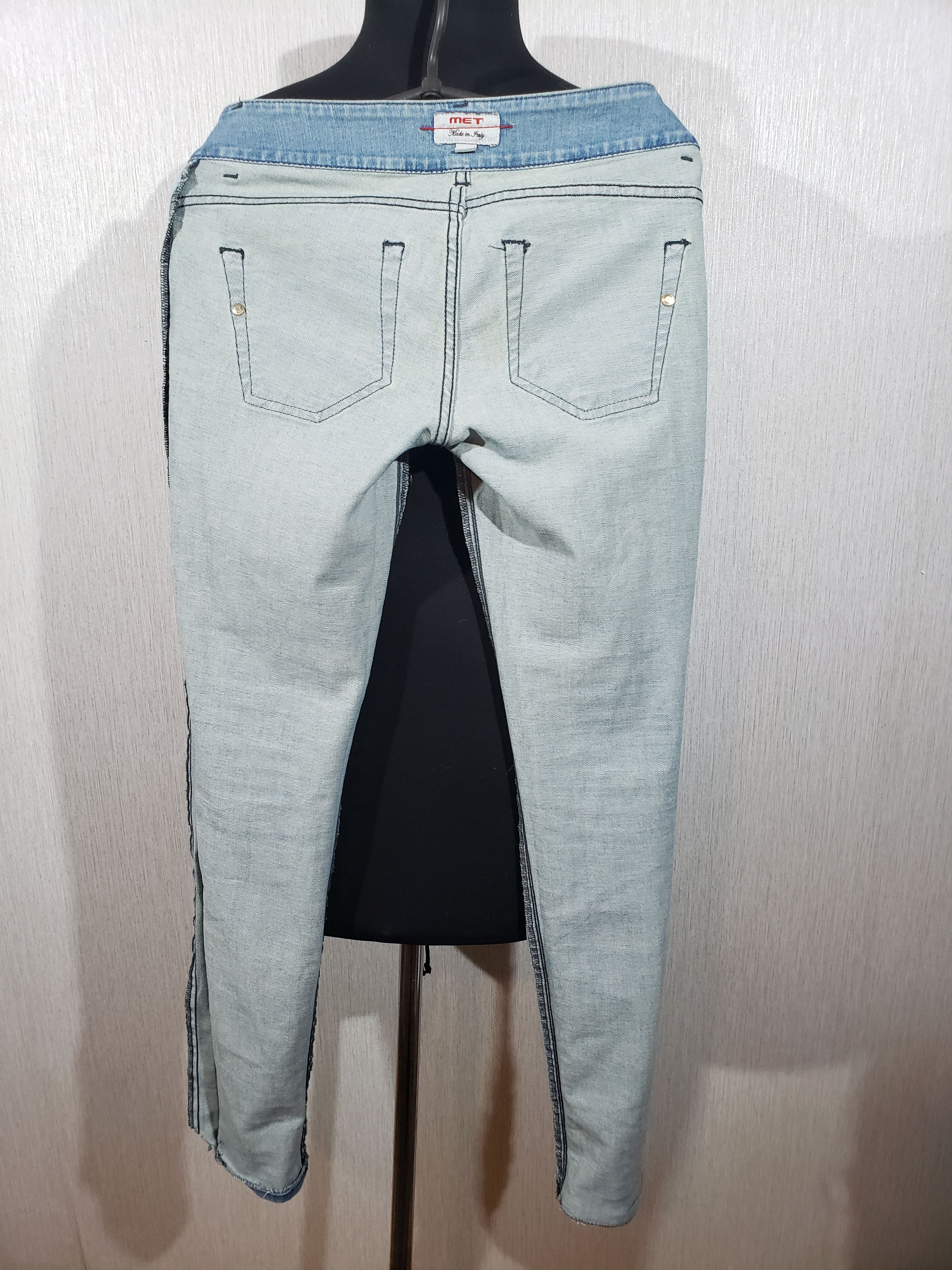 Jean Wonderful women's jeans in blue with camouflage. Size 30" / US 8 / IT 44 - 9 Thumbnail