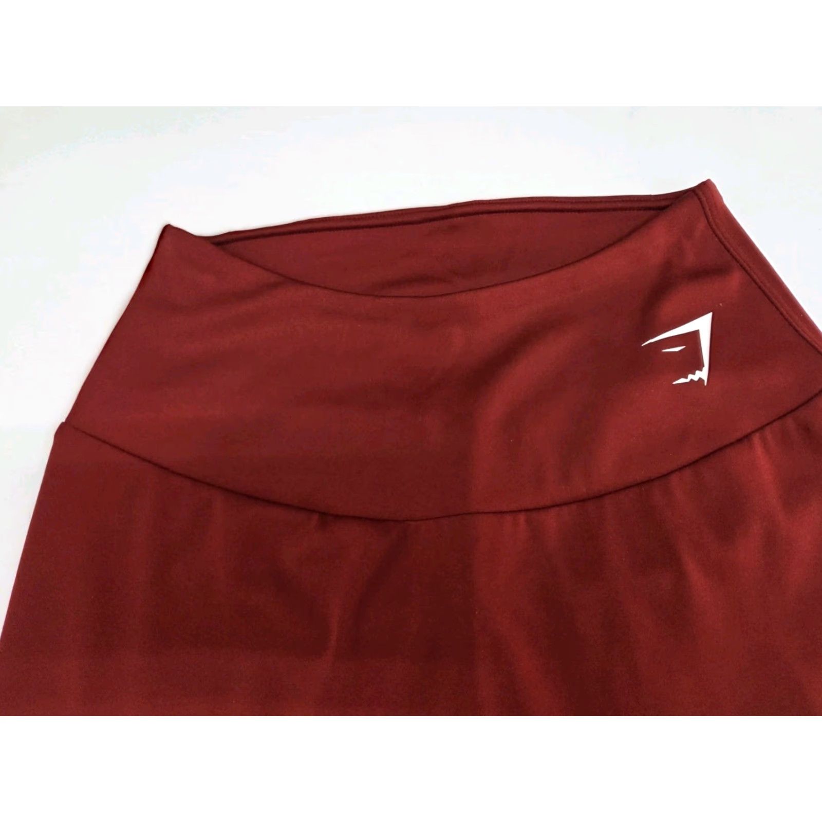 Gymshark GYMSHARK Womens Leggings Maroon XXS Compression Stretch Athletic Skinny Pull On Activewear 2XS Leggings Shark Pattern Size 24" / US 00 / IT 34 - 3 Thumbnail