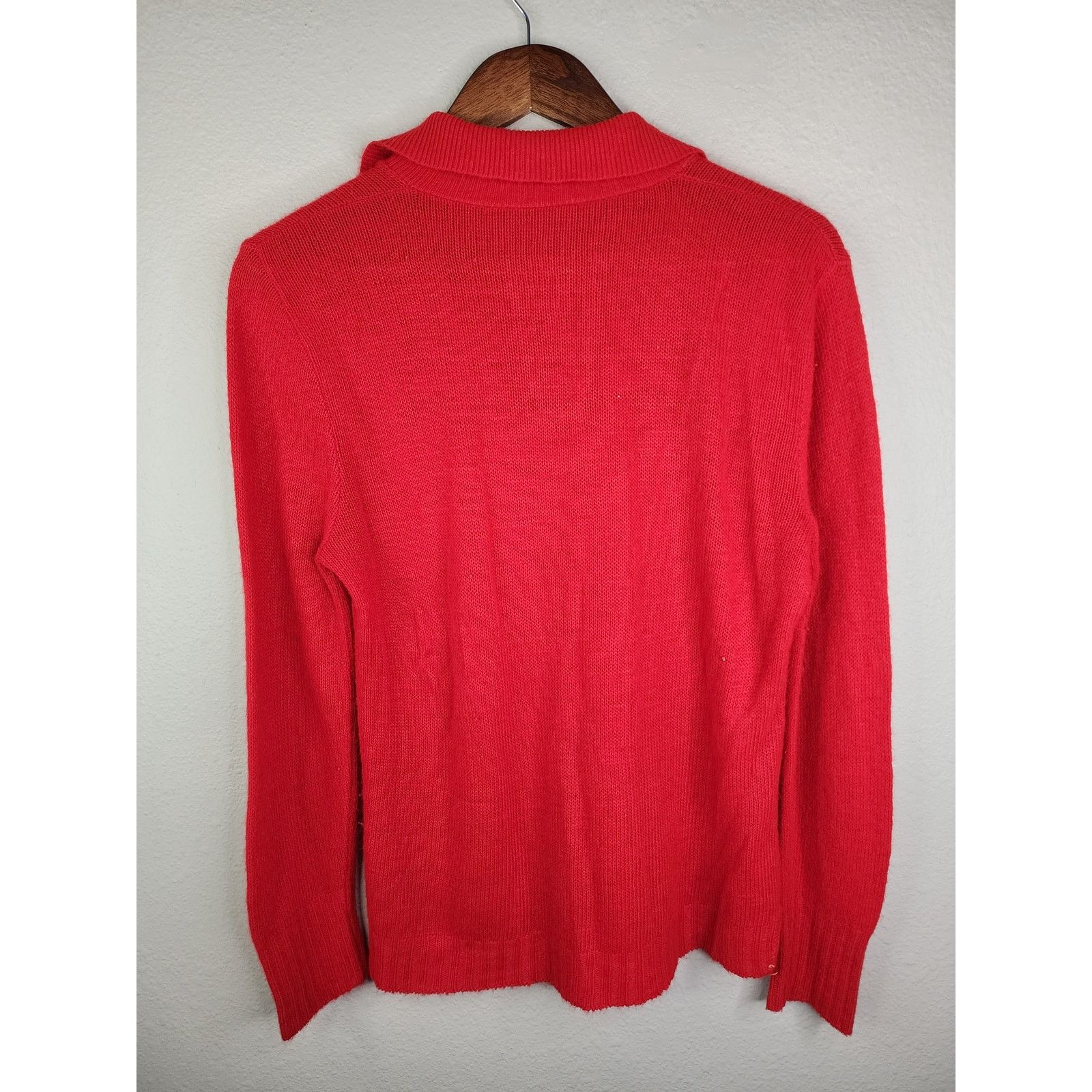 Vintage Vintage Native American Sweater Graphic Red Collared 80s Size US M / EU 48-50 / 2 - 5 Thumbnail