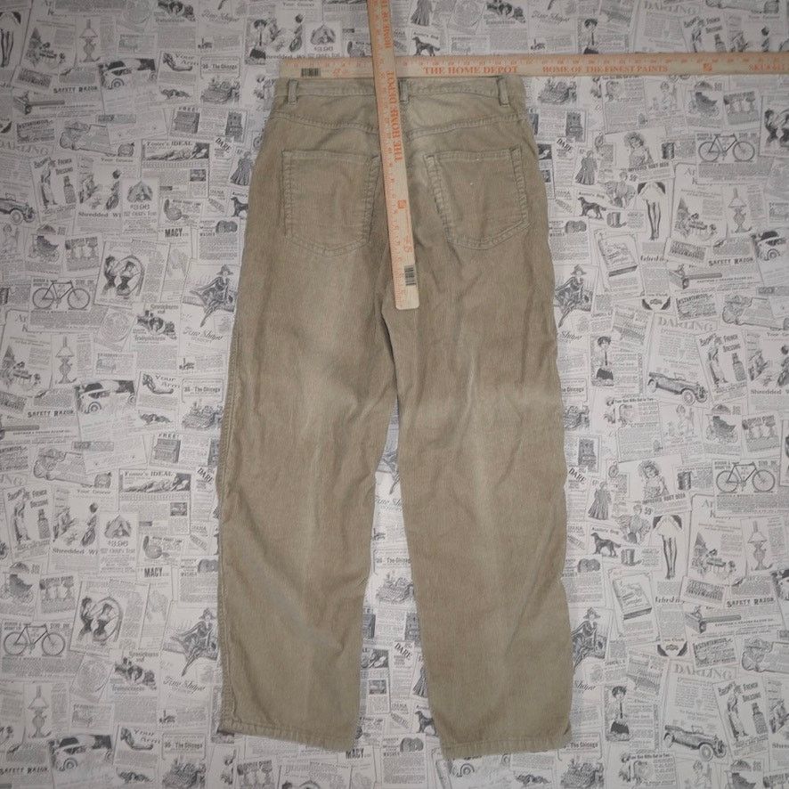 Route 66 33 -Vintage Y2K Route 66 khaki Bay corduroy baggy 1990 pants Size US 33 - 4 Thumbnail