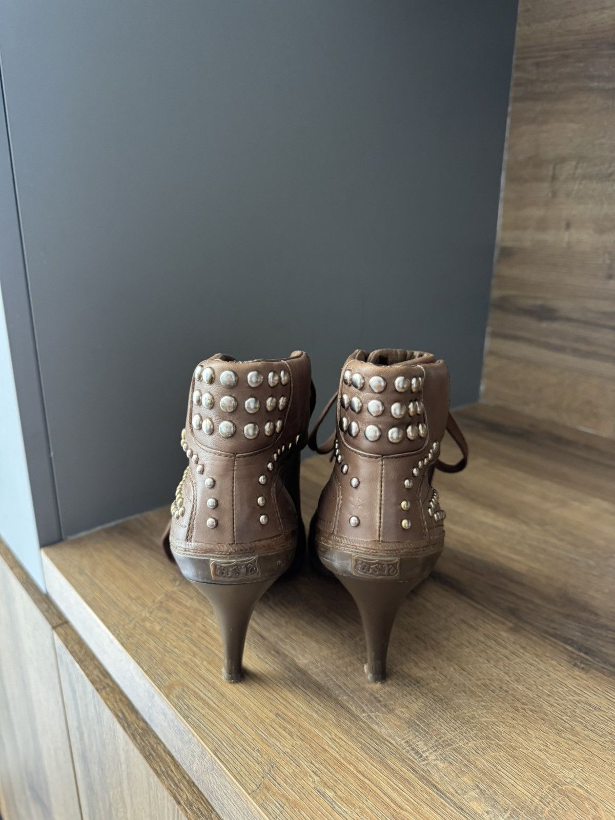 ASH Ash Thelma Wedge Genial Buckled Leather Size 38 Size US 8 / IT 38 - 4 Thumbnail