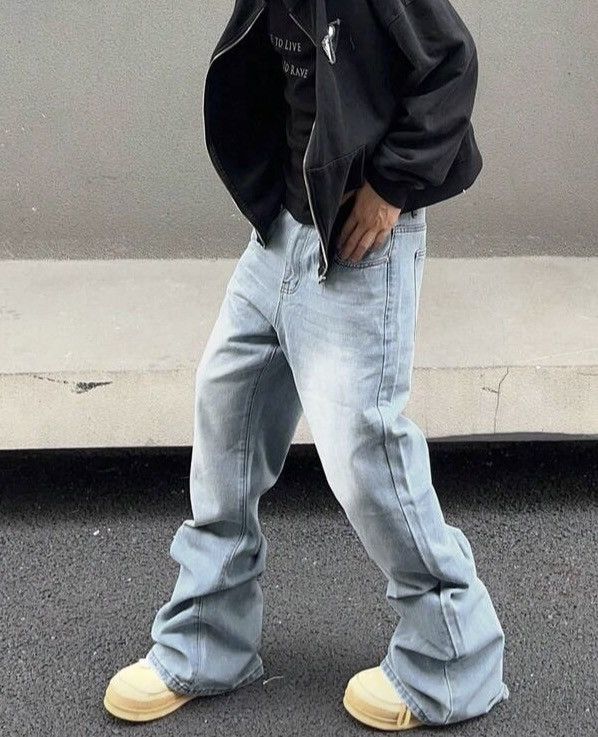 Jean Horiuchi x zai Stacked Denim Jeans Drip Hip Hop Size US 35 - 3 Thumbnail