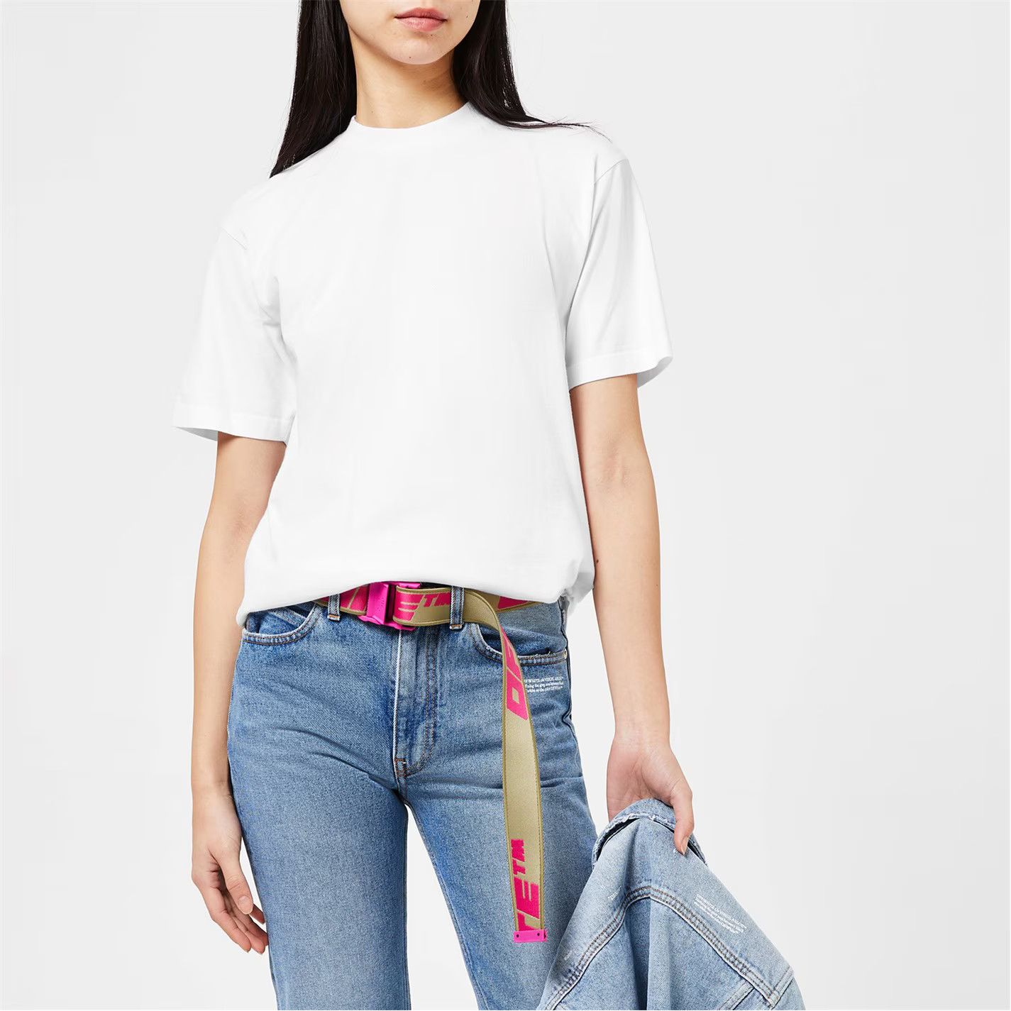 Off-White o1g2r1mq1224 Logo T Shirt in White Size XXS / US 00 / IT 34 - 7 Thumbnail
