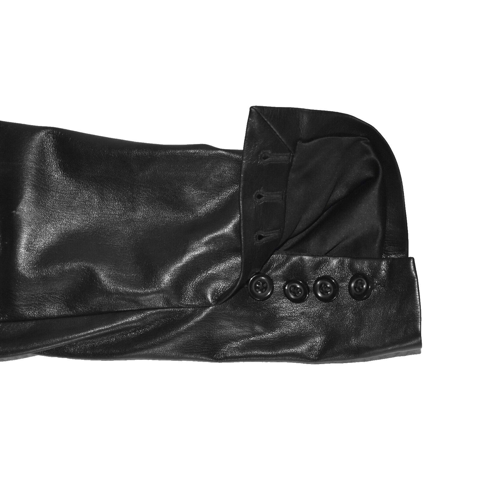 Alice + Olivia ALICE + OLIVIA Black Faux Leather Blazer Jacket Size L Size L / US 10 / IT 46 - 7 Thumbnail
