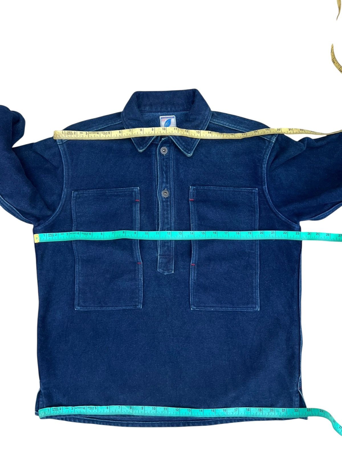 Pure Blue Japan Pure Blue Japan Suede Indigo Cotton PullOver Military Jacket Size US M / EU 48-50 / 2 - 4 Thumbnail