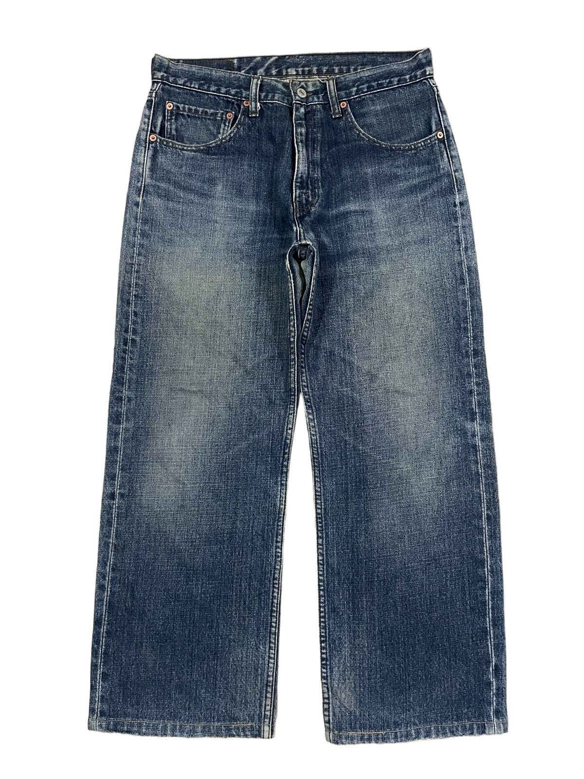 Levi's Vintage Levi’s Stone Wash Denim Baggy Straight Cut Jeans Size US 32 / EU 48 - 2 Thumbnail