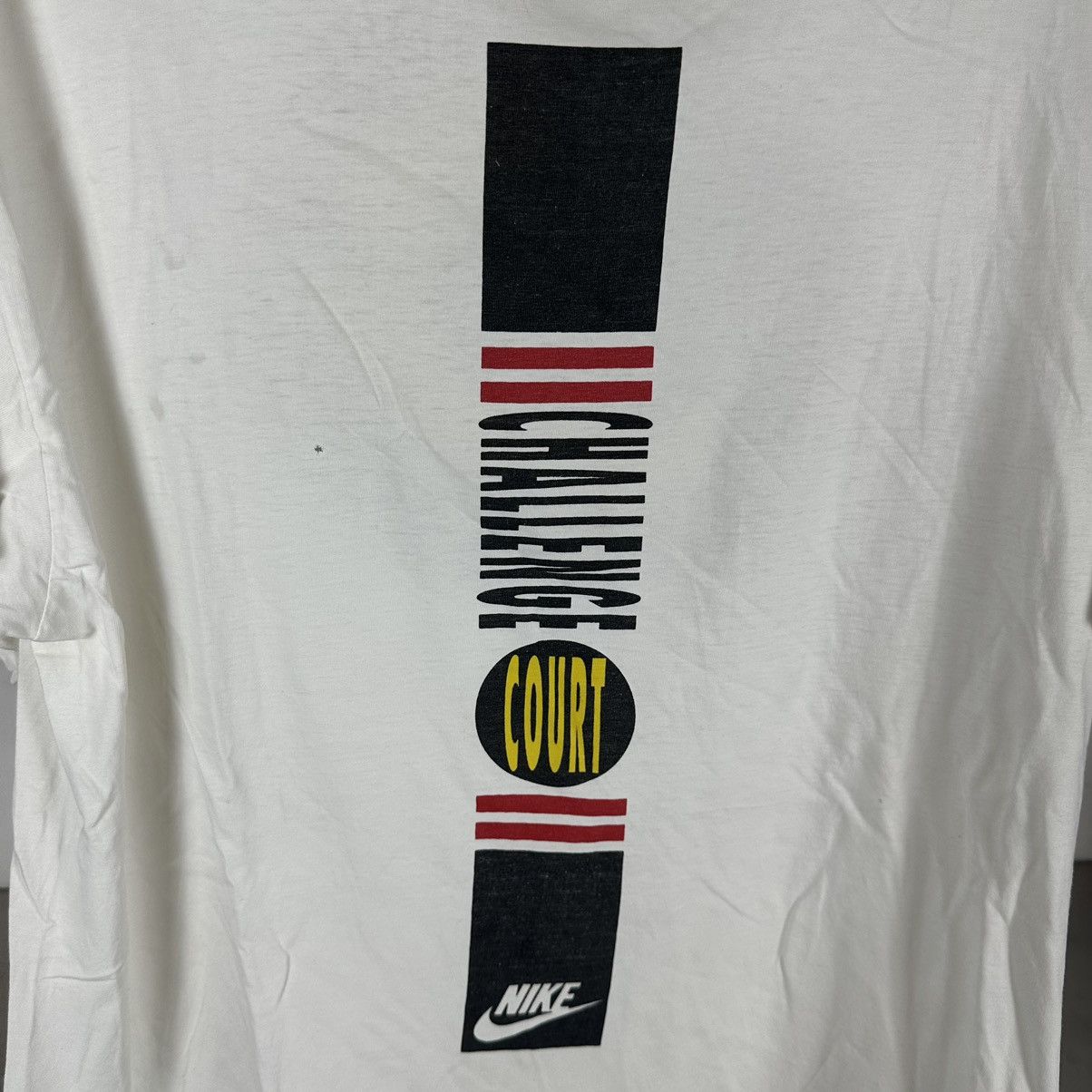 Nike × Vintage Vintage 90s Nike Tennis Challenge Court Promo XL T-shirt Size US XL / EU 56 / 4 - 3 Thumbnail