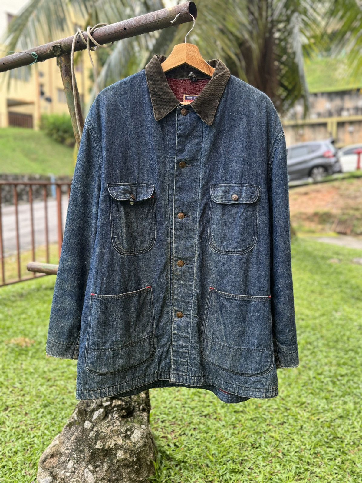 🔥Vintage 50s Penney’s Big Mac Coverall denim blanket jacket