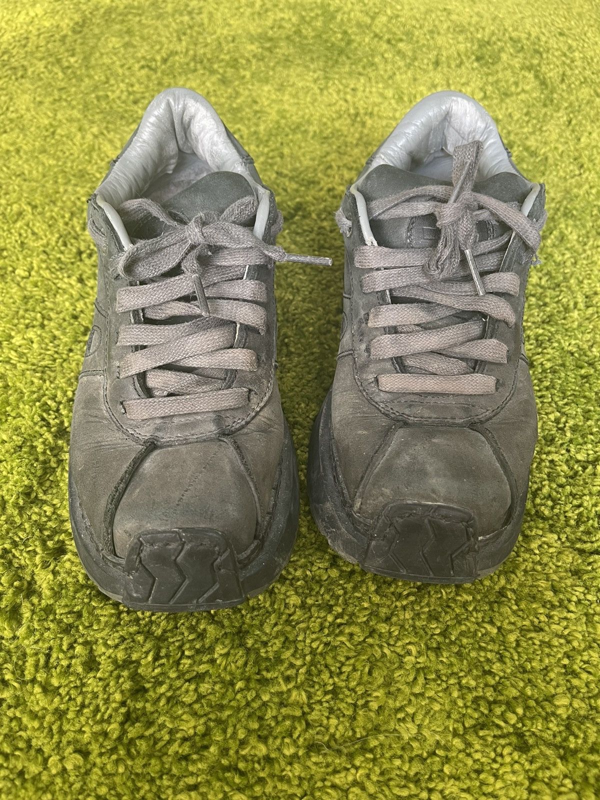 Designer Art Boots avant garde huge ugly leather boots Size US 7 / IT 37 - 2 Thumbnail