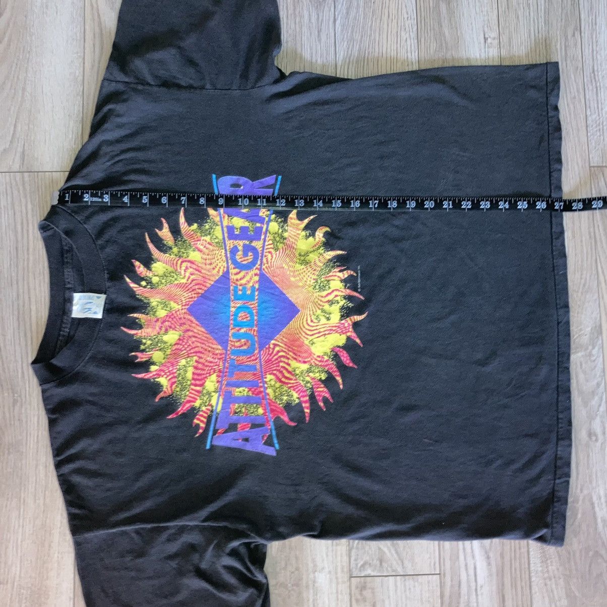 Other 90s Attitude Gear fractal surf skate tee Size US XL / EU 56 / 4 - 5 Thumbnail