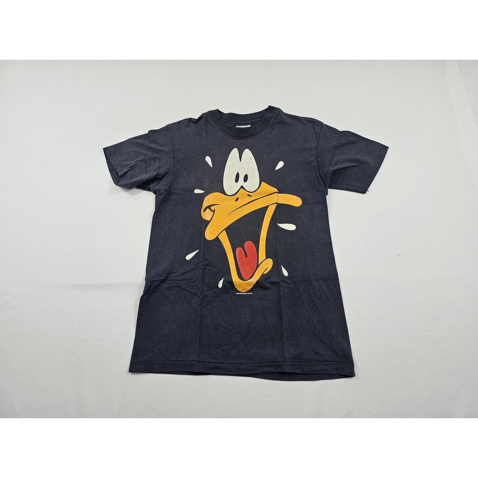 Hanes Daffy Duck T-Shirt, Big Print, Black Sz M 1980s Size US M / EU 48-50 / 2 - 1 Thumbnail
