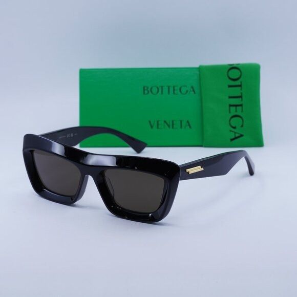 Bottega Veneta 🕶️ New Bottega Veneta BV1283S 001 Sunglasses - Black Frame Size ONE SIZE - 1 Thumbnail