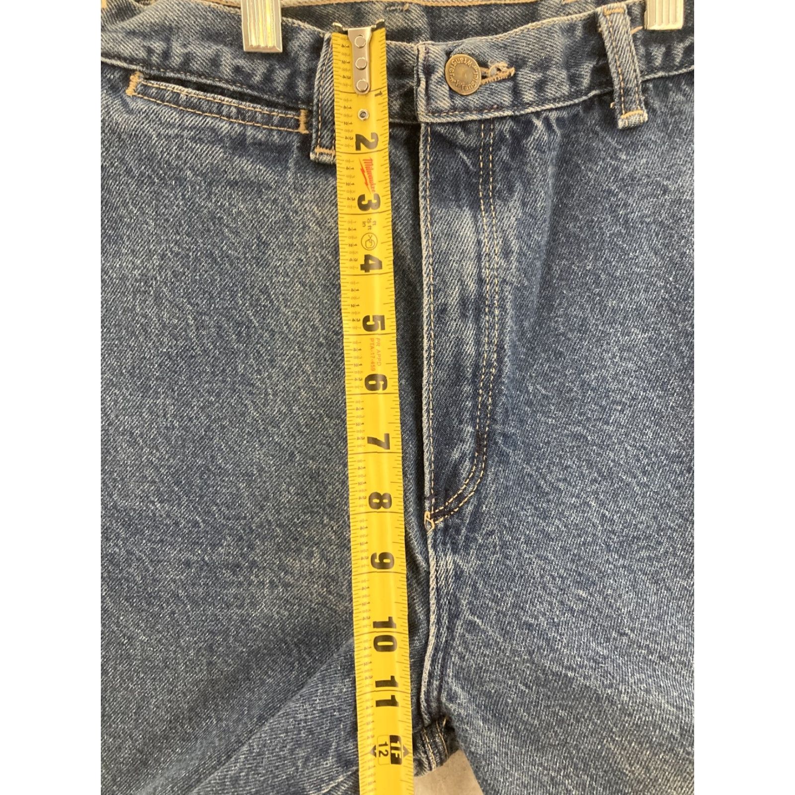 Wrangler Wrangler Jeans Womens 10 Western Cowgirl 24X30 High Waist Mom Denim Blue 5-Pocket Straight Classic Vintage Theme Western Size 32" / US 10 / IT 46 - 5 Thumbnail