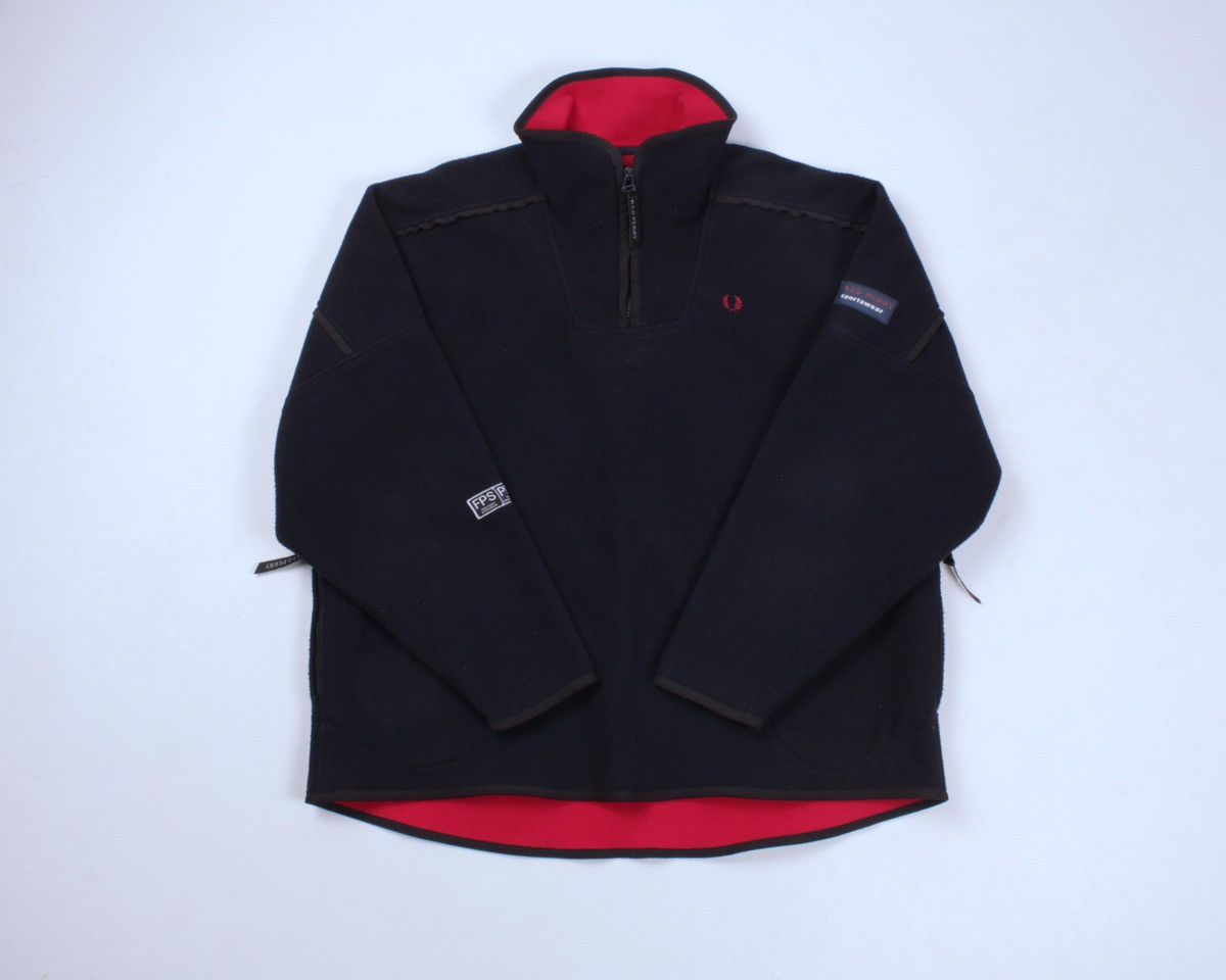 Fred Perry × Vintage FRED PERRY Sportswear Protective Vintage Fleece Jacket Size US XL / EU 56 / 4 - 2 Thumbnail