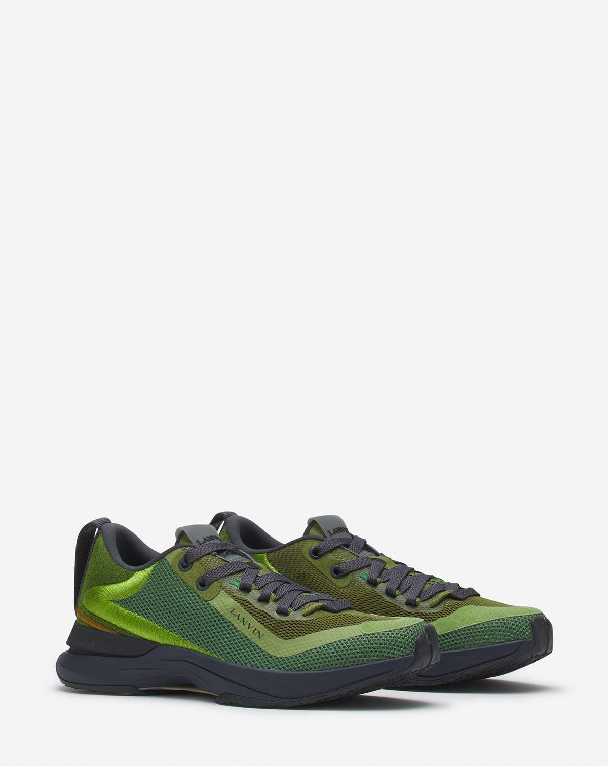 Lanvin oc11z0525 L-I Mesh Sneakers in Multicolor Size US 12 / EU 45 - 2 Thumbnail