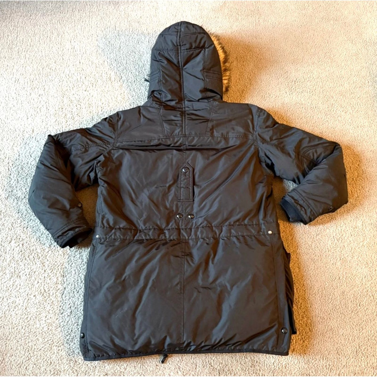 Polo Ralph Lauren VINTAGE Polo Ralph Lauren Coat Parka Mens Black Down Hooded Long XL?? Size US L / EU 52-54 / 3 - 2 Thumbnail