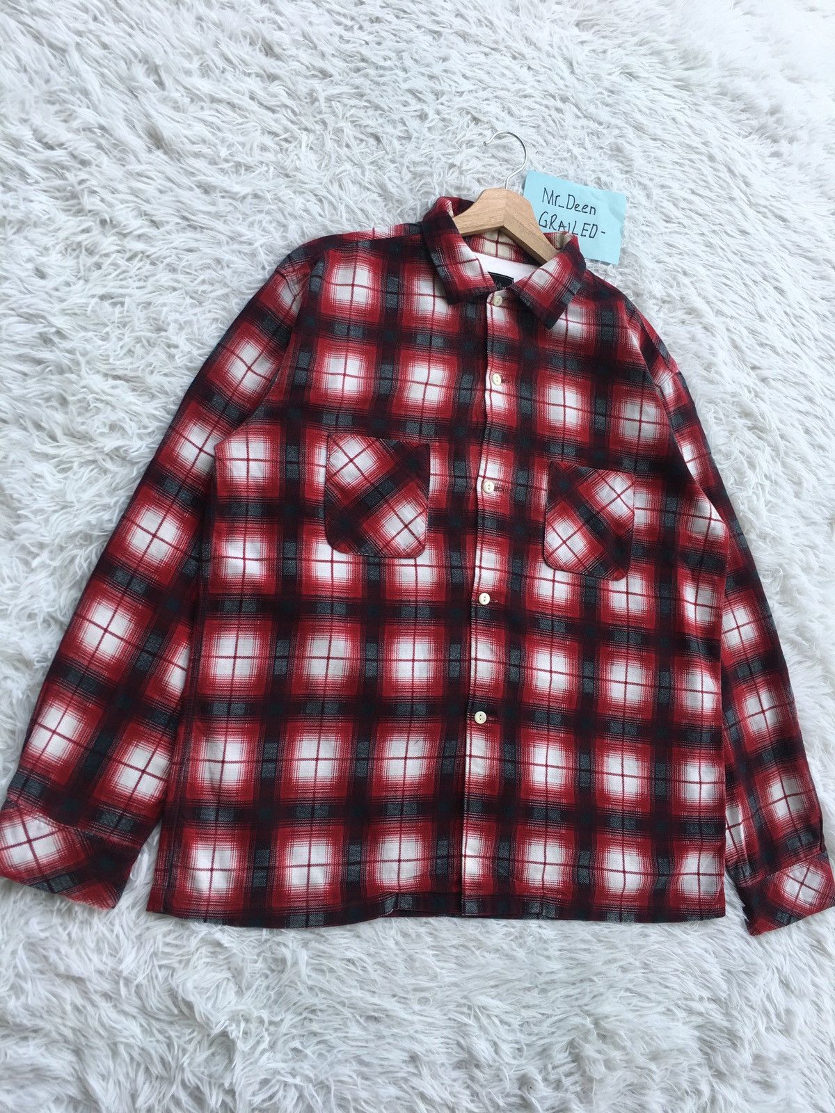 Number (N)ine Rare Number Nine Checkered Flannel Shirt Size US L / EU 52-54 / 3 - 2 Thumbnail