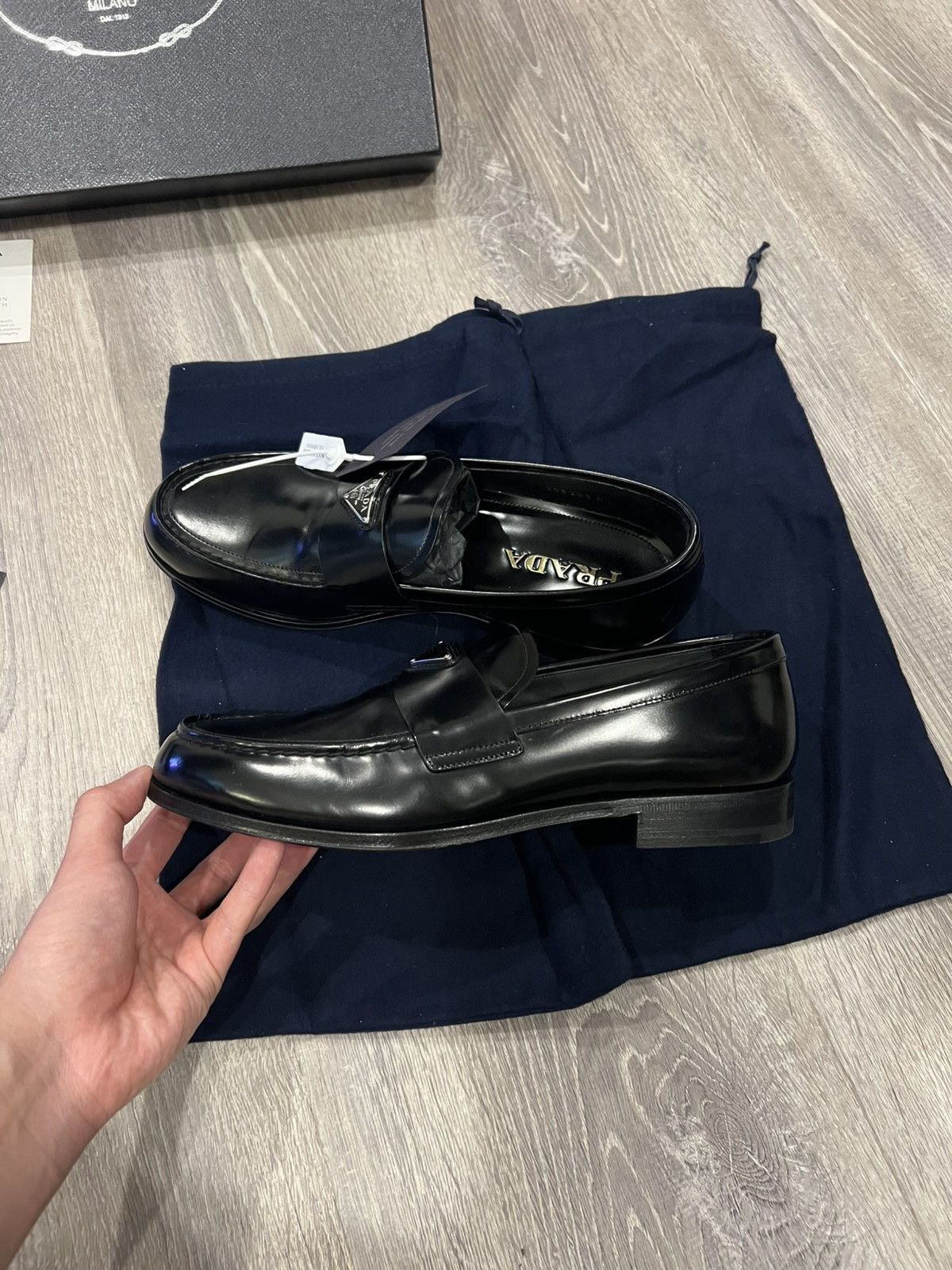 Prada Prada brushed leather loafer Size US 8 / EU 41 - 2 Thumbnail