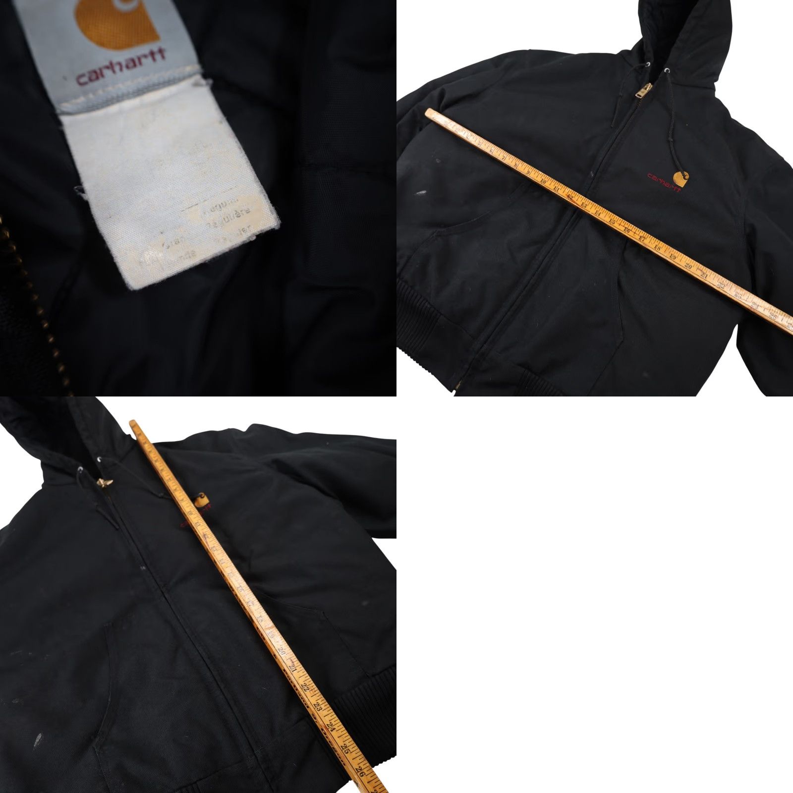 Carhartt VINTAGE Carhartt Mens Large Spellout Canvas Quilted Work Jacket Black Jacket Mens Large Black Carhartt Spellout Canvas Quilted Work Jacket Size US L / EU 52-54 / 3 - 9 Thumbnail