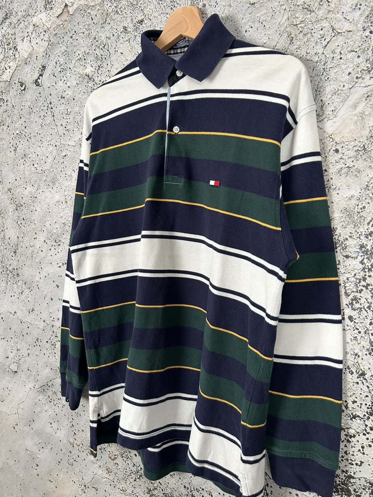 Tommy Hilfiger Vintage Tommy Hilfiger 90s Polo Striped Tee Rugby Size US S / EU 44-46 / 1 - 2 Thumbnail