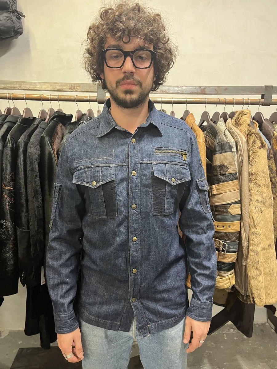 Dolce & Gabbana SS2003 Dolce & Gabbana Cargo Combat Denim Shirt Size US M / EU 48-50 / 2 - 2 Thumbnail