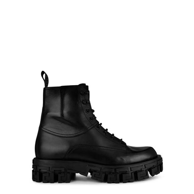 Versace o1g2r1mq0824 Greca Portico Boots in Black Size US 10 / EU 43 - 1 Thumbnail