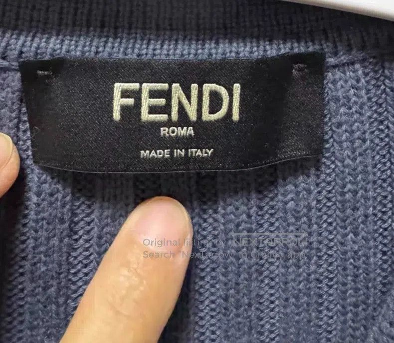 Fendi Fendi Cashmere blended knit short-sleeve Size US M / EU 48-50 / 2 - 2 Thumbnail