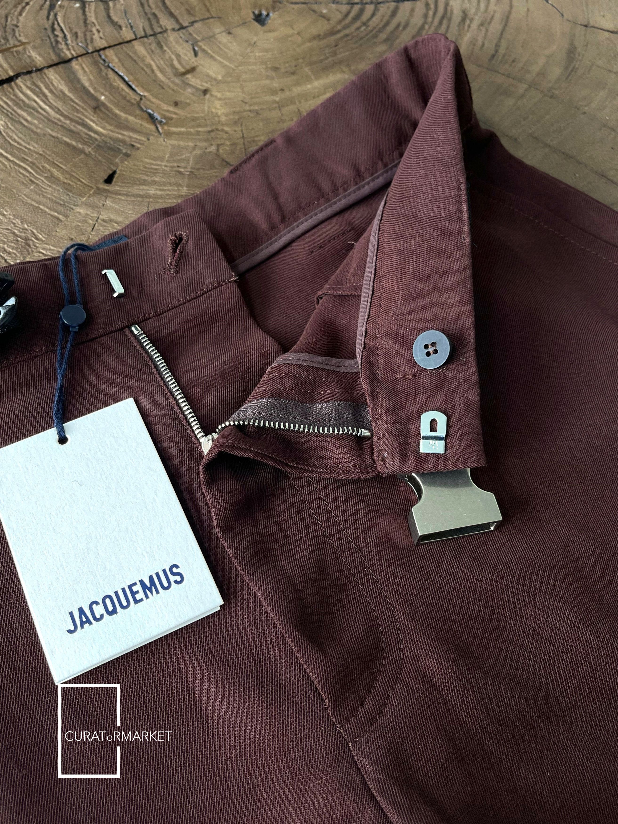 Jacquemus EU48 Linen Meio Utility Belt Buckle Short SS23 Le Raphia Size US 32 / EU 48 - 6 Thumbnail