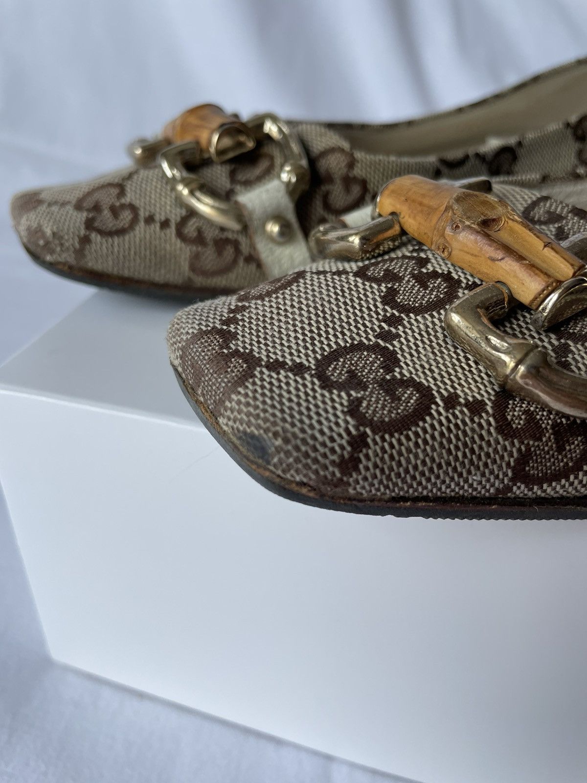 Gucci × Tom Ford × Vintage GUCCI MONOGRAM VINTAGE low-top shoes Tom Ford era , size 37C Size US 7 / IT 37 - 7 Thumbnail