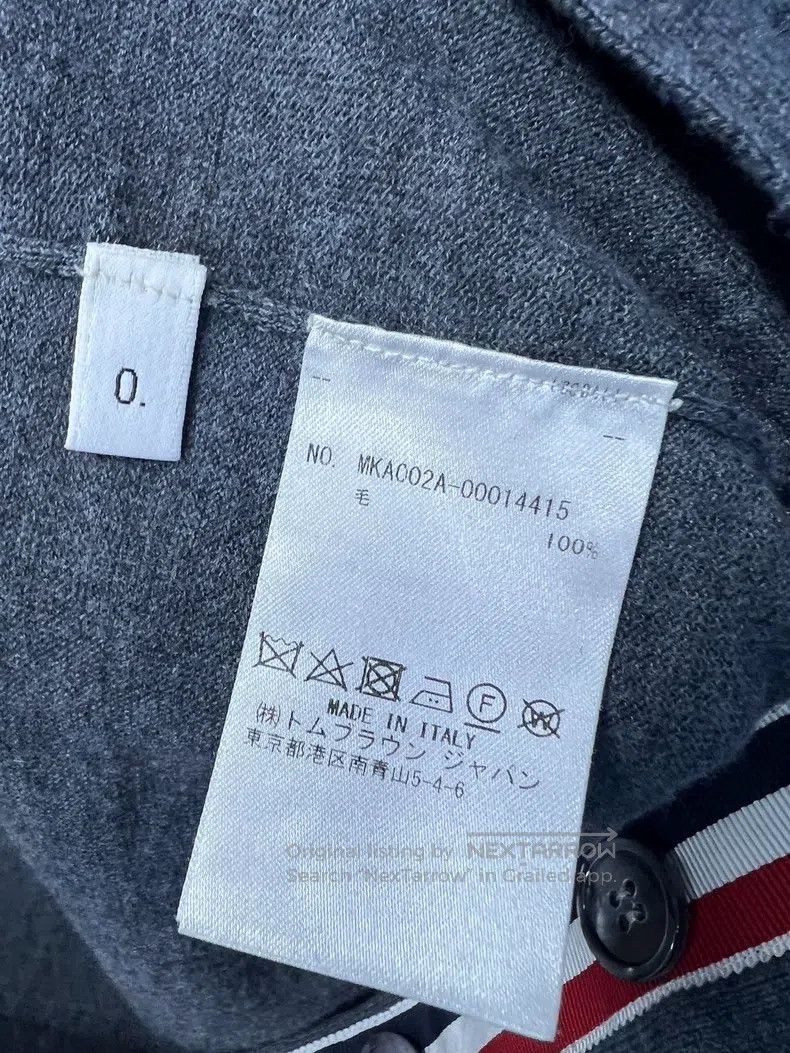 Thom Browne Thom Browne Woolen Cardigan Size US XS / EU 42 / 0 - 5 Thumbnail