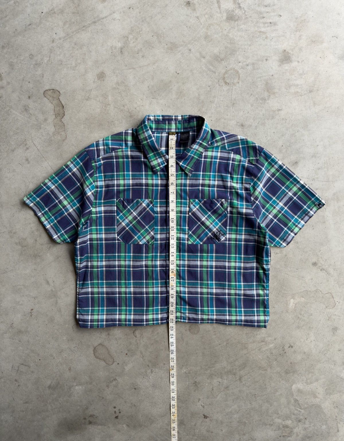 Other Vintage Cropped Plaid Button Down Shirt - S Size US S / EU 44-46 / 1 - 3 Thumbnail