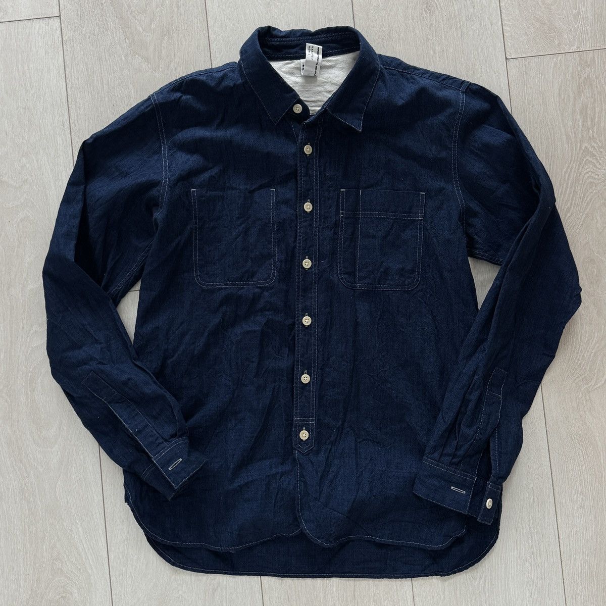 MHI MHL Indigo Work shirt Size US M / EU 48-50 / 2 - 1 Thumbnail