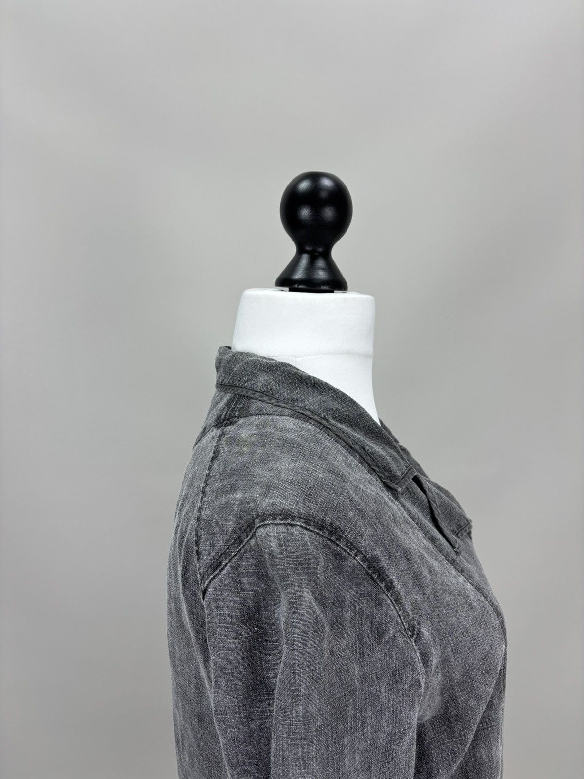 OSKA Womens linen jacket OSKA Size 1 Color Gray Size S / US 4 / IT 40 - 5 Thumbnail