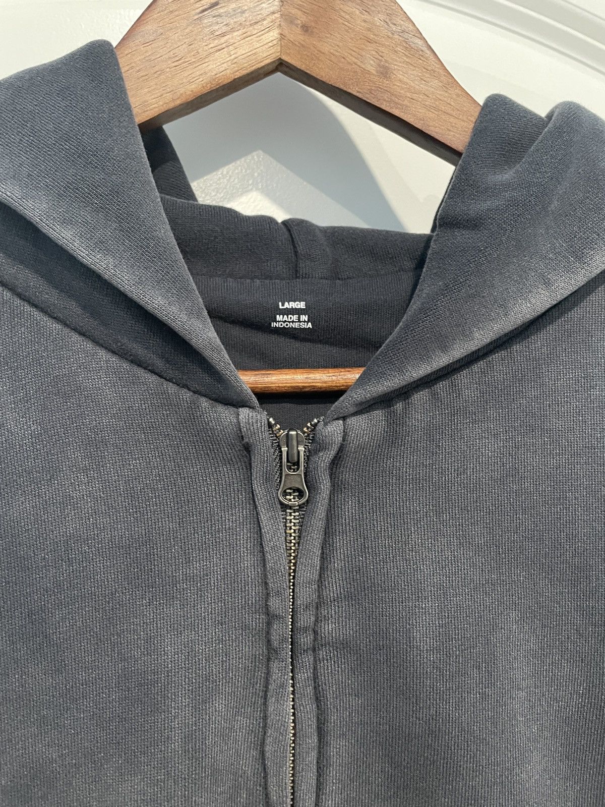 Yeezy Gap Zip Up Hoodie Poetic Black Large