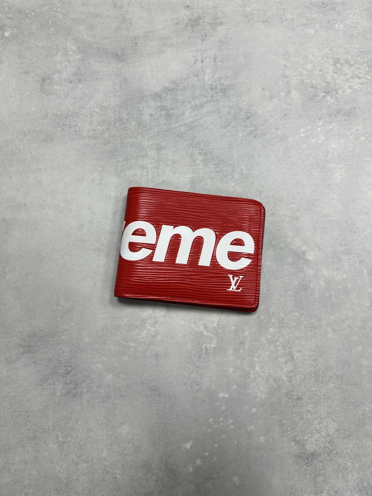 Louis Vuitton × Supreme Louis Vuitton Supreme Slender Wallet Epi Leather Red Size ONE SIZE - 2 Thumbnail