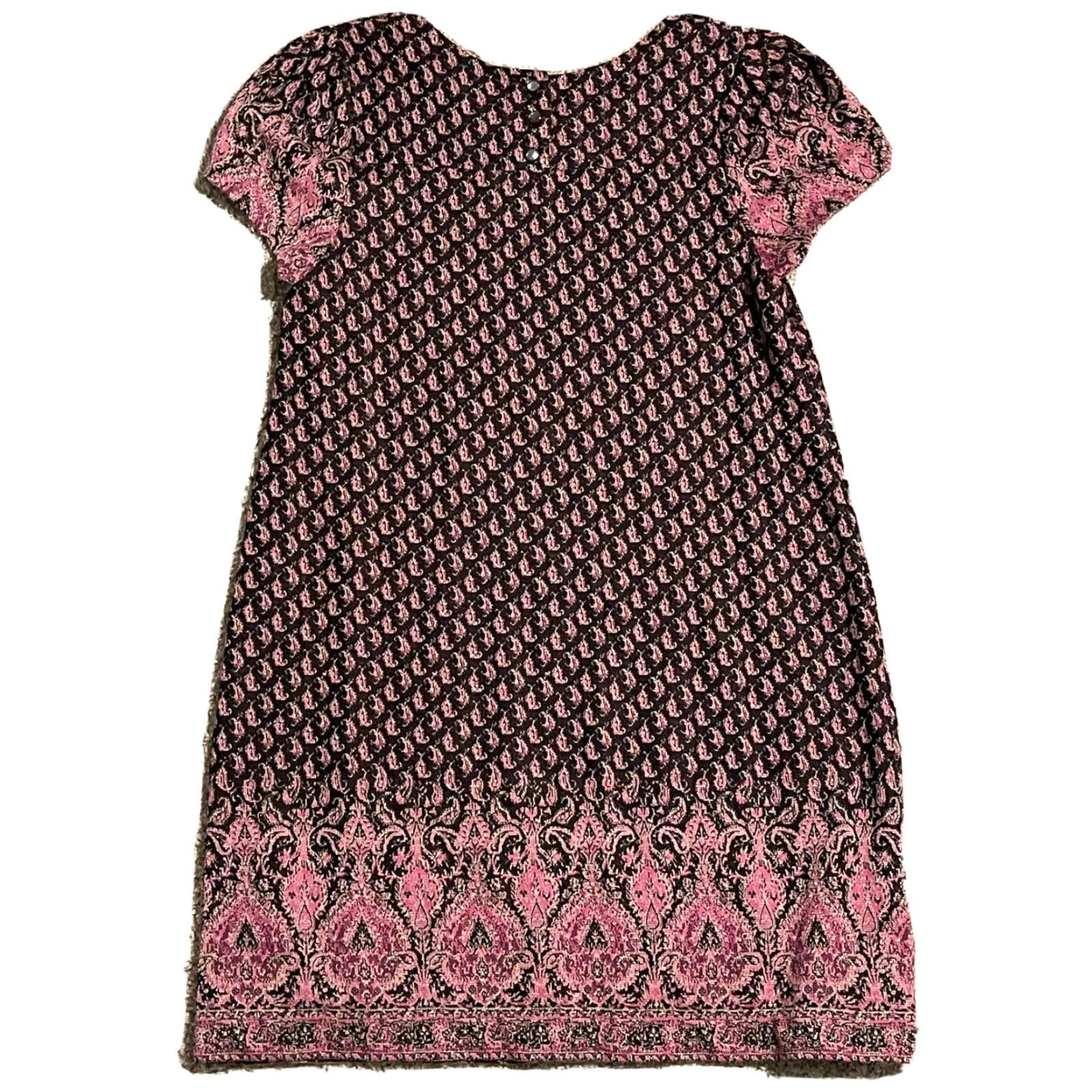 Anthropologie ANTHROPOLOGIE MAEVE Jacquard Metallic Shift Dress Boho L A-Line Knee Length Women Multicolor Size L / US 10 / IT 46 - 5 Thumbnail