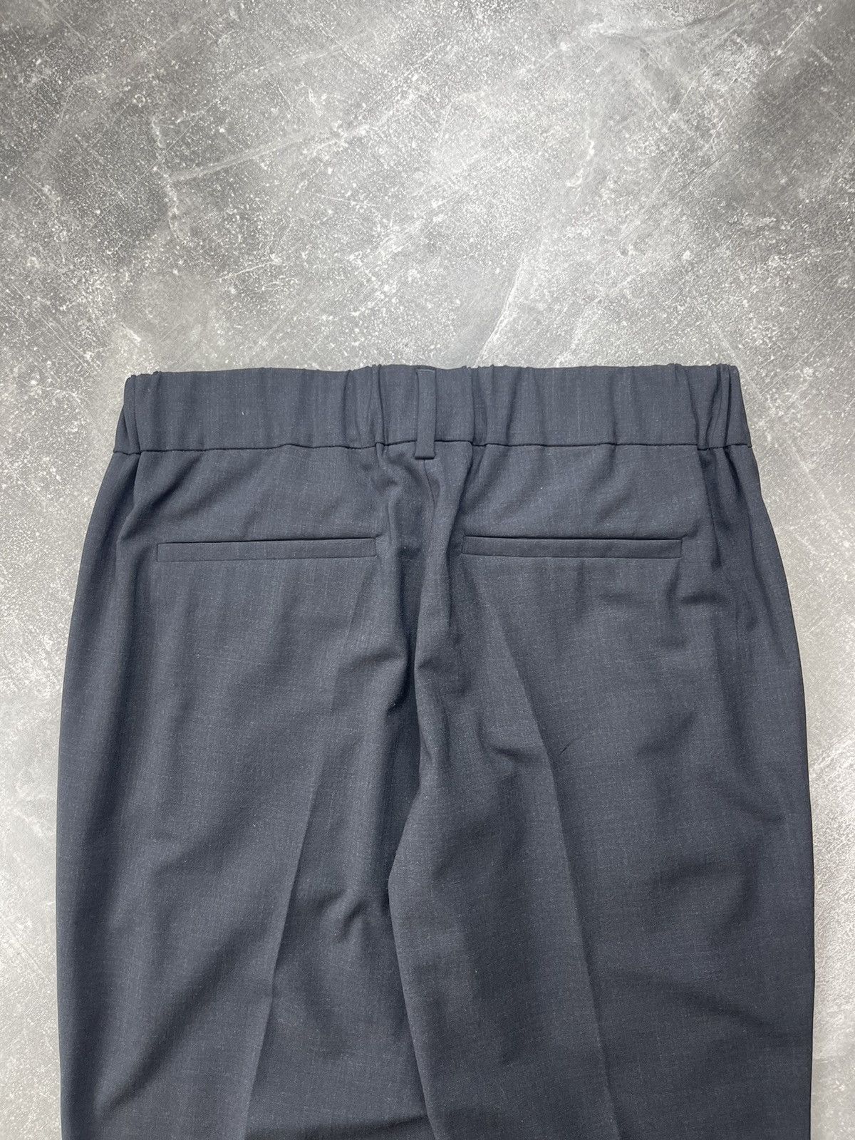 Brunello Cucinelli Brunello Cucinelli Black Wool Tapered Pants Elegant Tailored Size 27" / US 4 / IT 40 - 8 Thumbnail