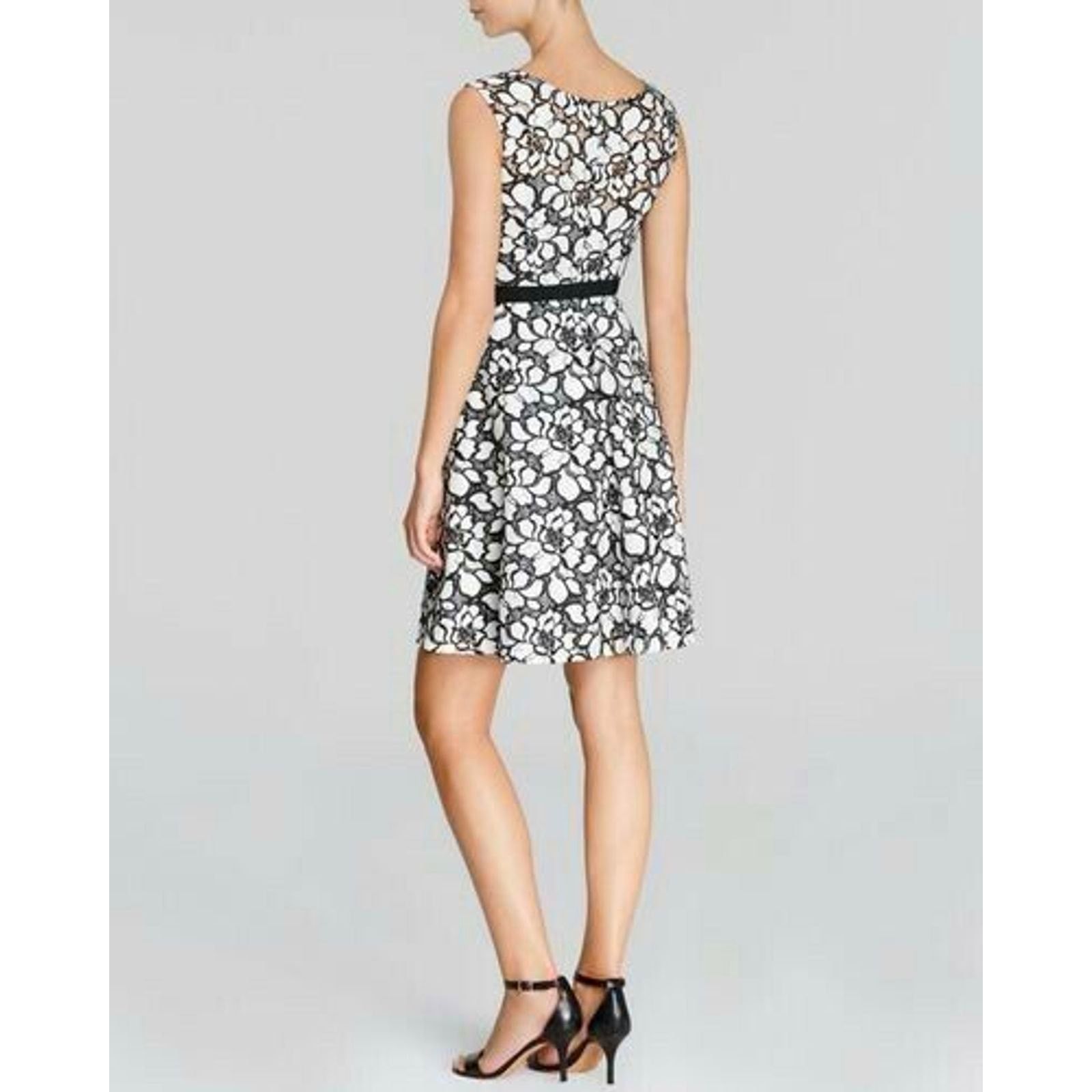 Anthropologie New Tracy Reese Audrey Fit & Flare Lace Overlay Mini Dress Size M / US 6-8 / IT 42-44 - 3 Thumbnail