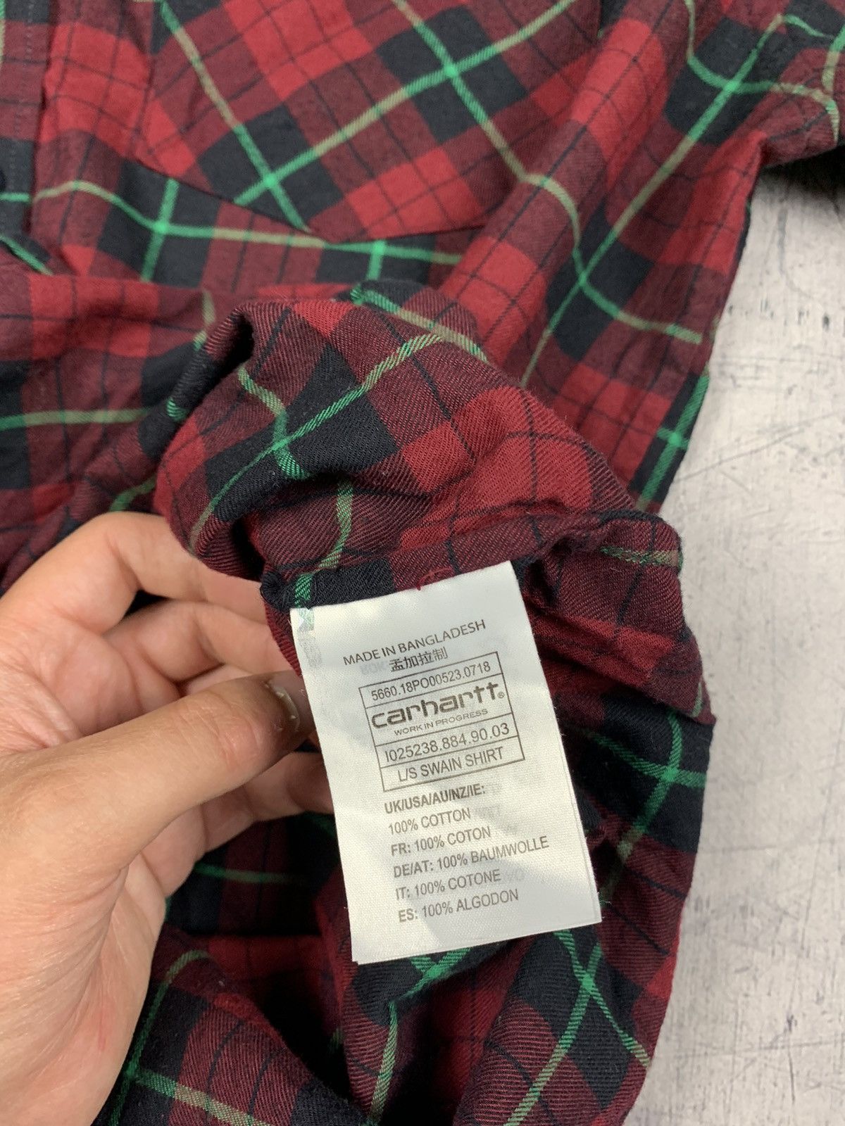 Carhartt Carhartt L/S Swain Shirt Plaid OG Y2K Top Skategang 90’s Size US L / EU 52-54 / 3 - 9 Thumbnail