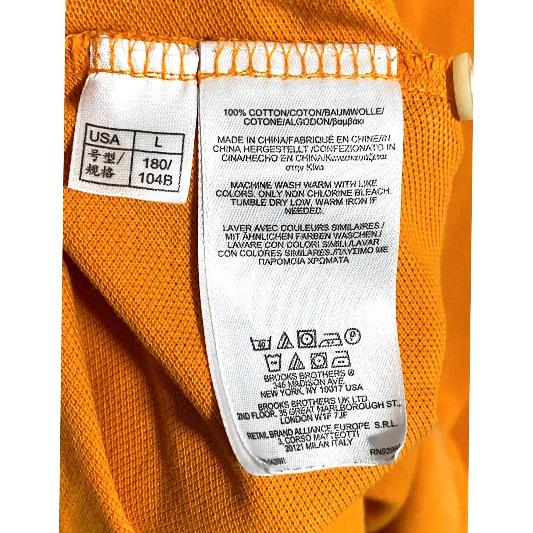 Brooks Brothers Brooks Brothers Polo Shirt Slim Fit Men L Orange Golf Office Preppy Academia Shirt Mens Slim Polo 100% Cotton Short Sleeve Knit Pullover Embroidered Size US L / EU 52-54 / 3 - 8 Thumbnail