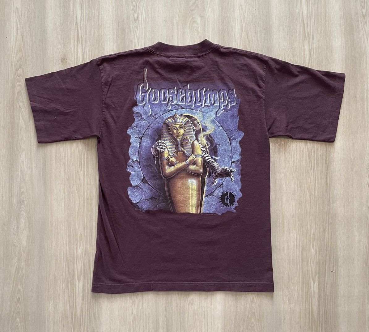 Hypebeast × Vintage Vintage 90s Goosebumps Mummy Glow In The Dark Shirt Youth XL Size US S / EU 44-46 / 1 - 1 Thumbnail