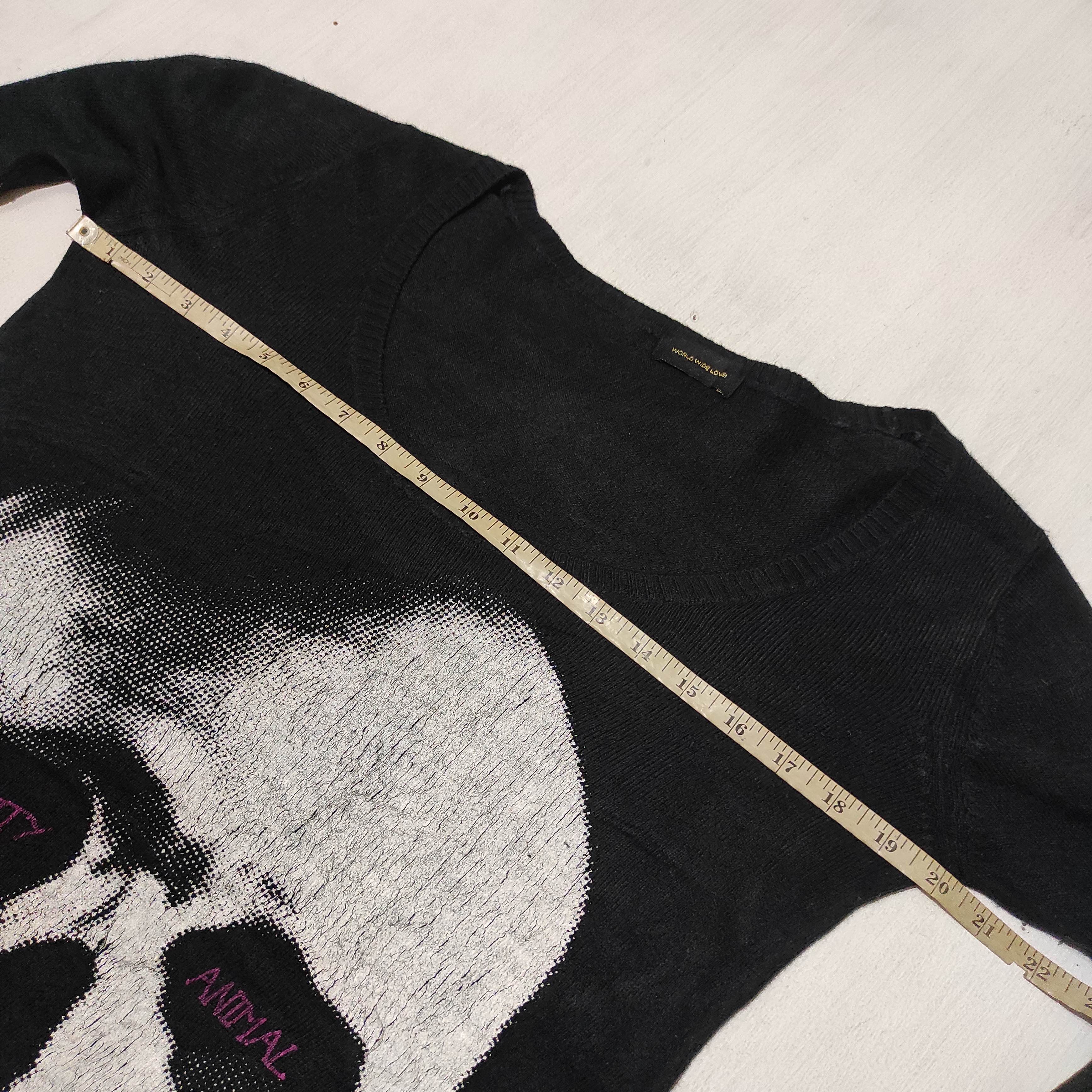 If Six Was Nine World Wide Love - Skeleton Sweater Size M / US 6-8 / IT 42-44 - 12 Thumbnail