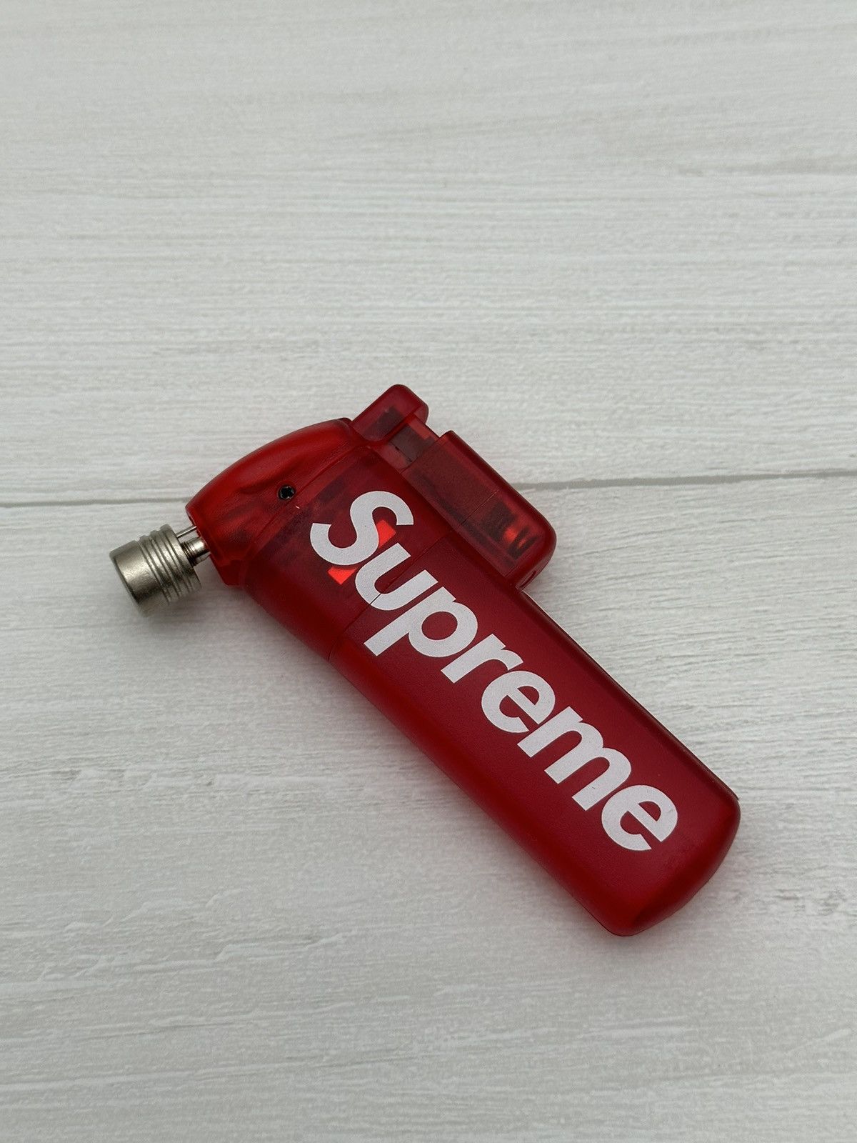 image of Supreme X Soto Logo Pocket Torch Box Logo Red Fw23, Men's