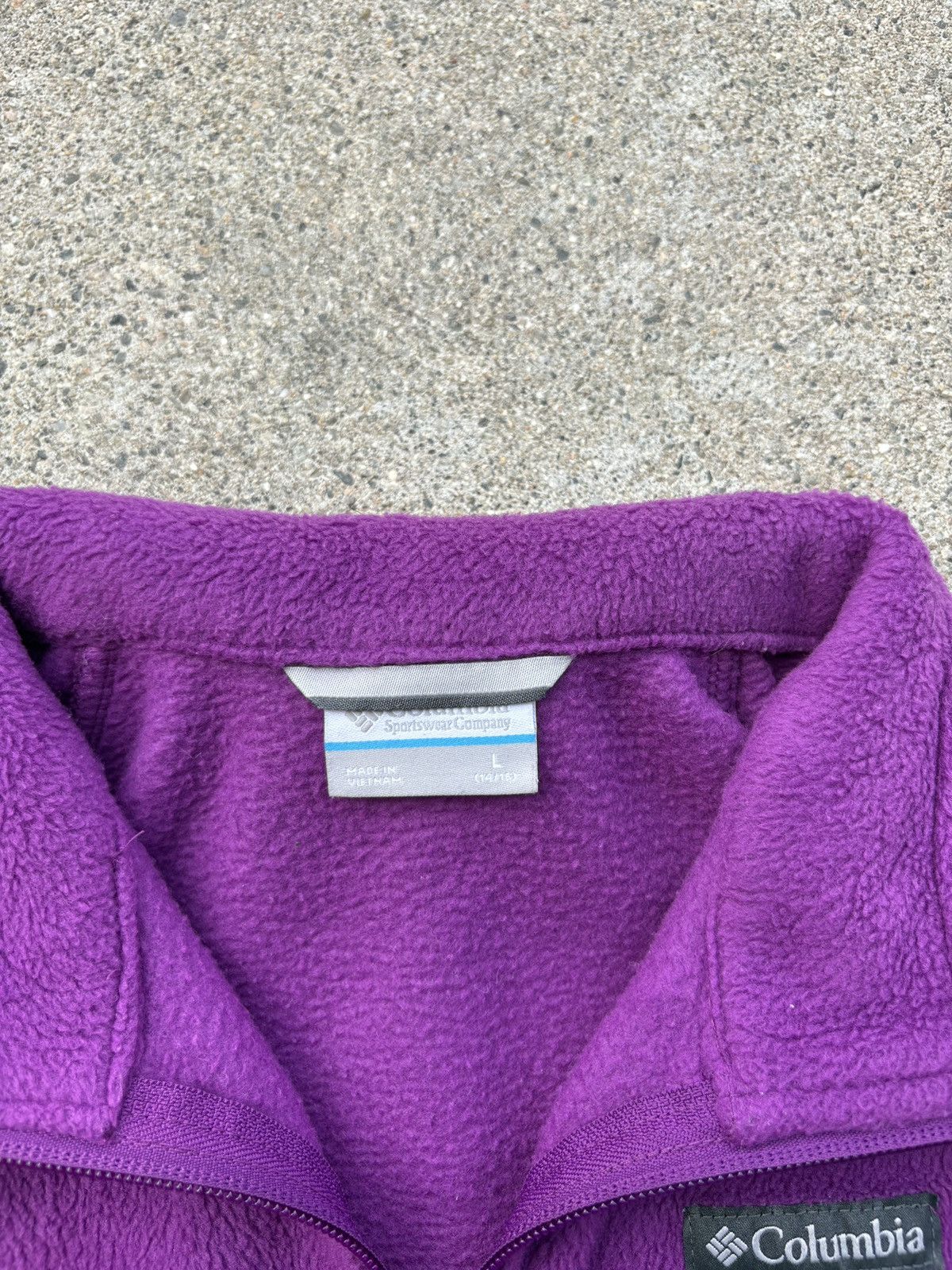Columbia Columbia Benton Springs Purple Zip Up Fleece Jacket Size L Size L / US 10 / IT 46 - 3 Thumbnail