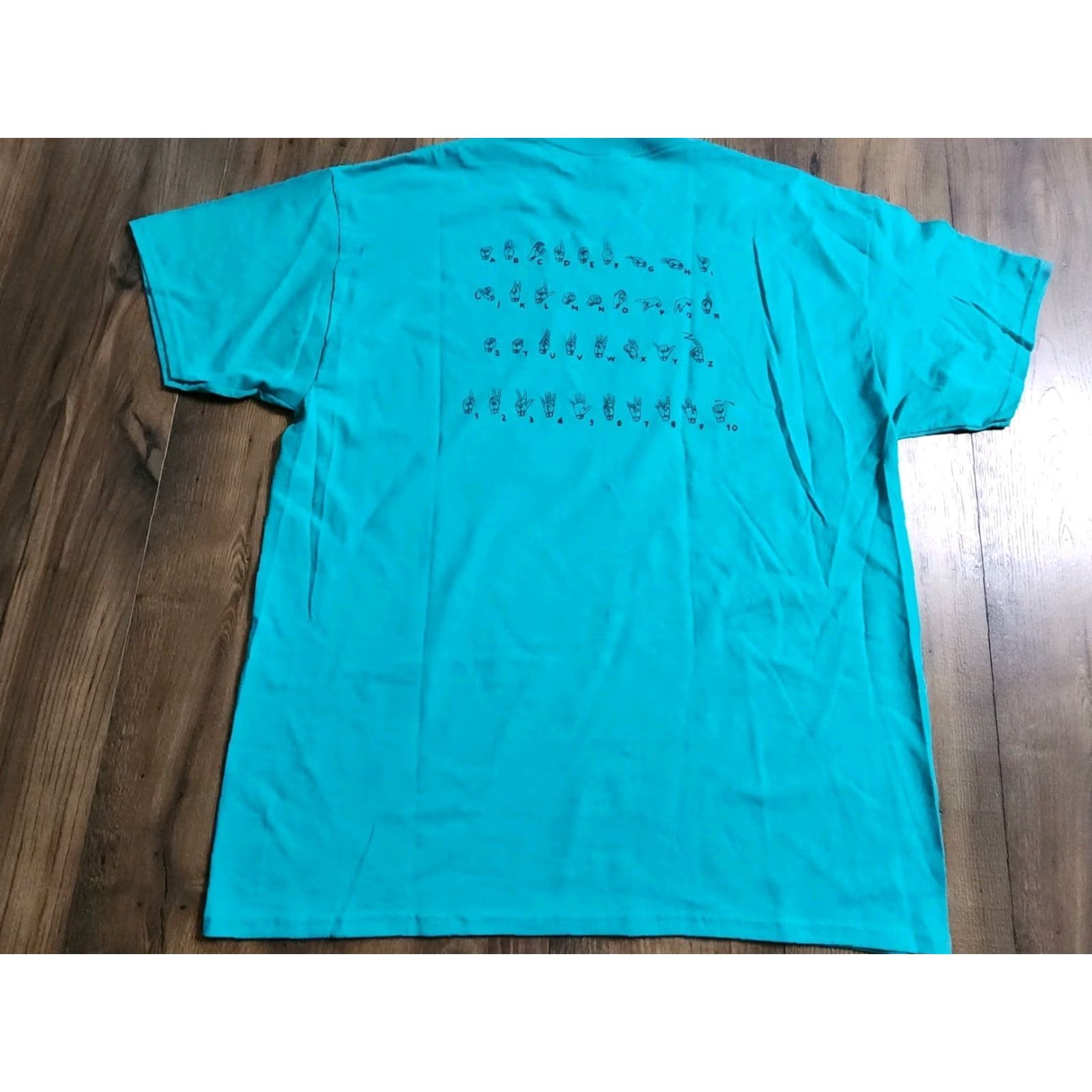 Jerzees Mens XL ASL Sign Language Camp Endeavor Double Sided T Shirt Dundee FL Size US XL / EU 56 / 4 - 2 Thumbnail