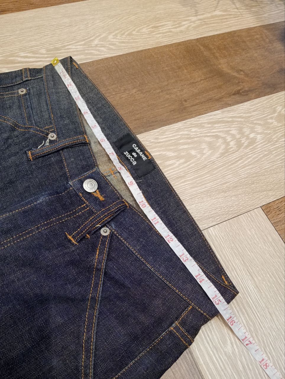 CABANE de ZUCCa CABANE DE ZUCCA ANKLE BUTTON JEANS DESIGNED BY ISSEY MIYAKE Size US 31 - 11 Thumbnail